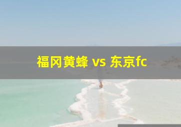 福冈黄蜂 vs 东京fc